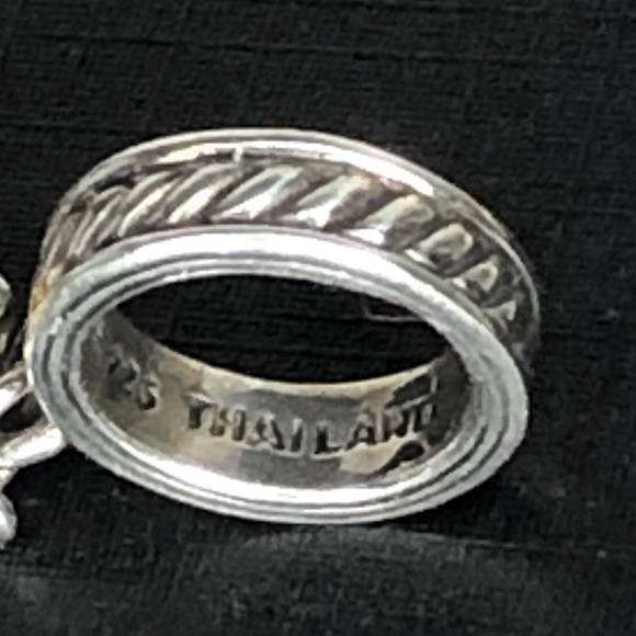 BARSE Sterling Silver Tigers Eye and Cats Eye Cabochon Toggle Bracelet - Picture 8 of 17